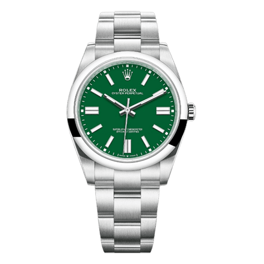 Rolex | Oyster Perpetual Green Index Dial - Free & Fast UAE Shipping