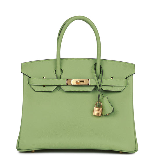 Hermès | Birkin 30 Vert Criquet Epsom - Free & Fast UAE Shipping
