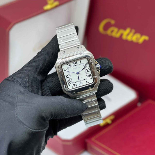 Cartier Watch | Santos de Cartier Stainless Steel Silvered