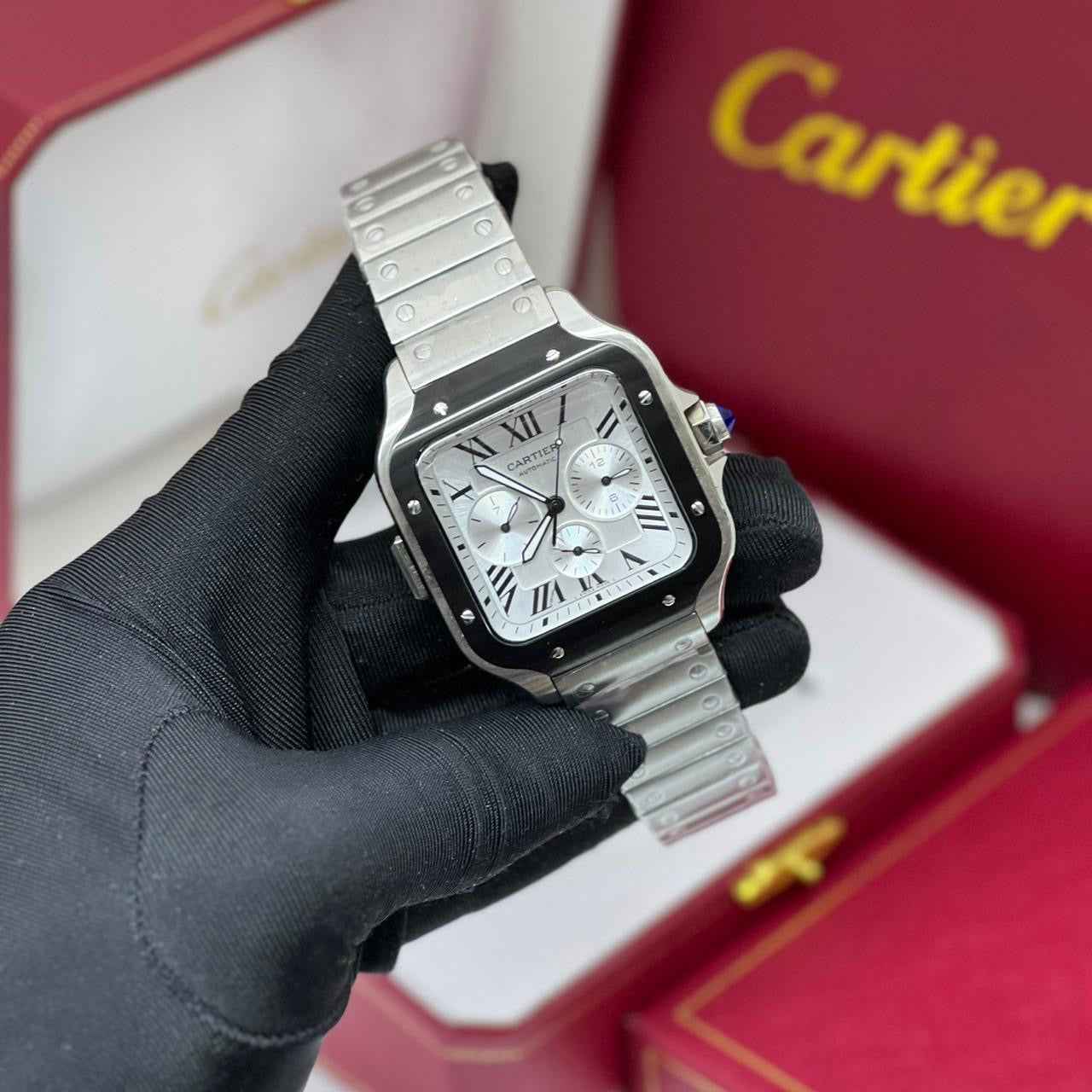 Cartier | Santos de Cartier Chronograph Stainless Steel