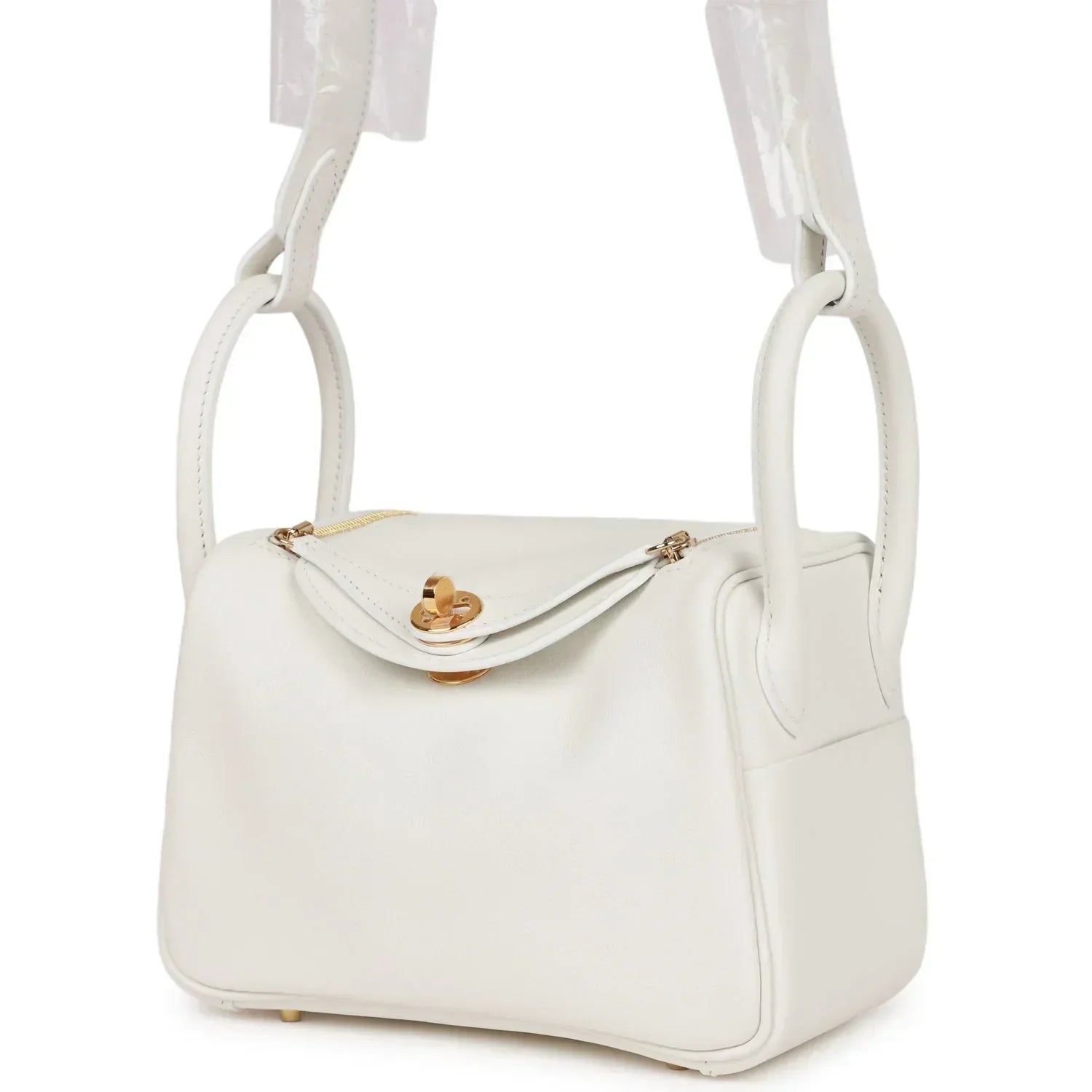 Hermès | Mini Lindy White Swift - Free & Fast UAE Shipping