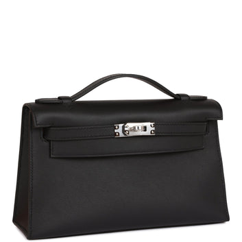 Hermès | Kelly Pochette Black Swift - Free & Fast UAE Shipping
