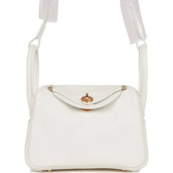 Hermès | Mini Lindy White Swift - Free & Fast UAE Shipping