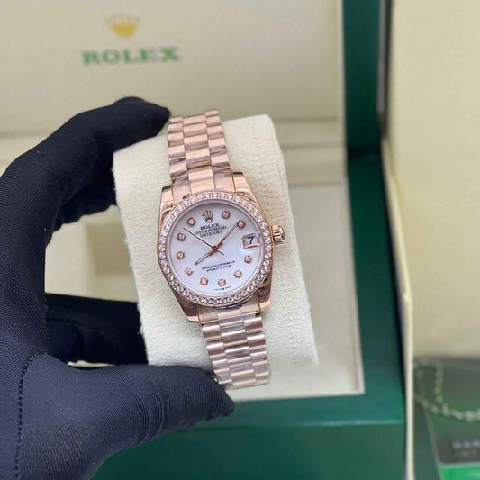 Rolex | Datejust 28 Diamond White Dial