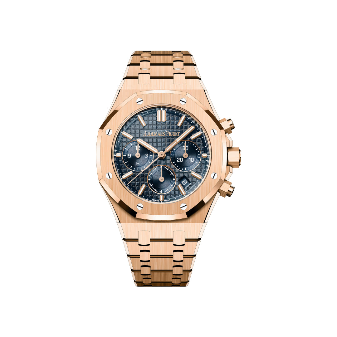 Audemars Piguet | Royal Oak Rose Gold Blue Dial - Free & Fast UAE Shipping