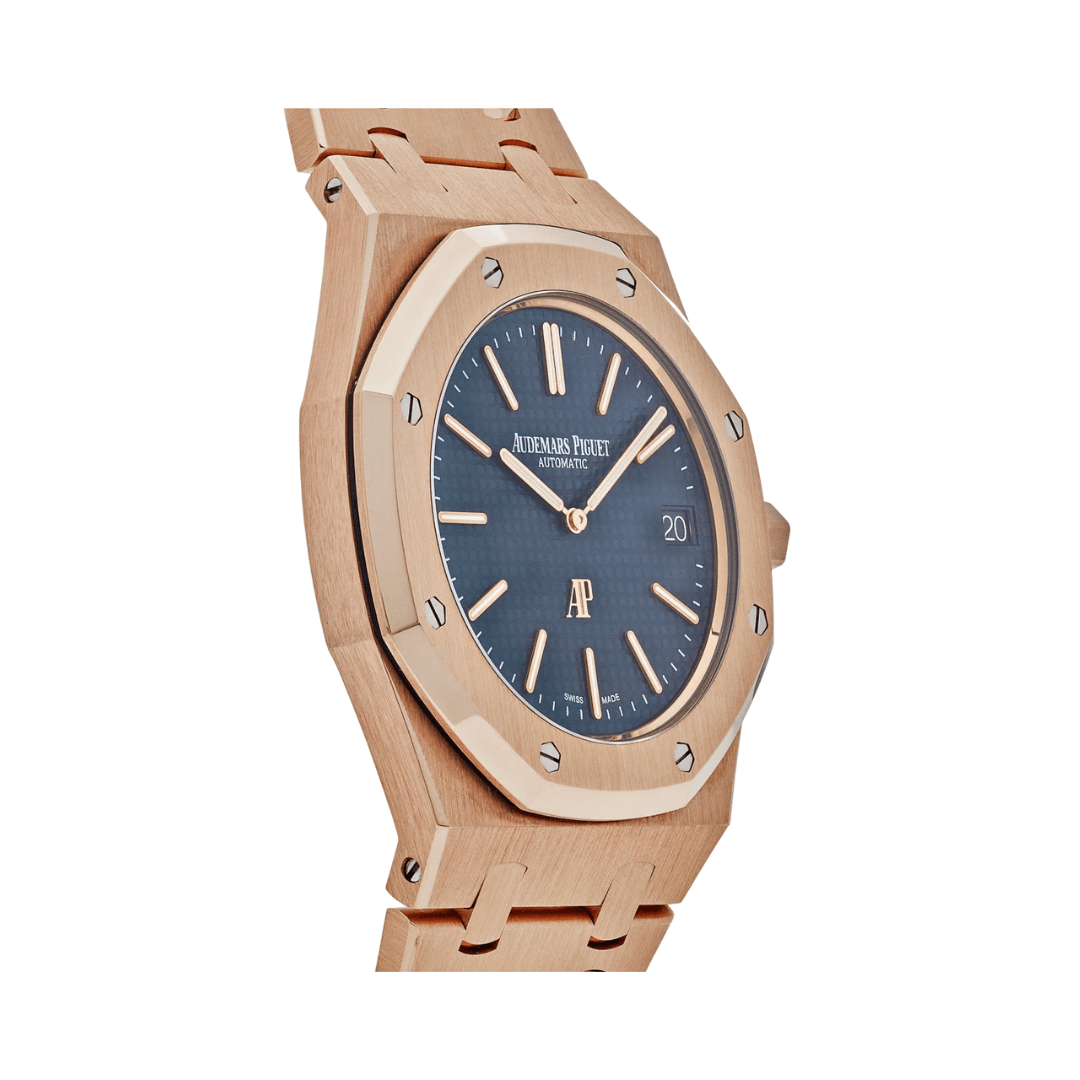 Audemars Piguet | Royal Oak Rose Gold Blue Dial - Free & Fast UAE Shipping
