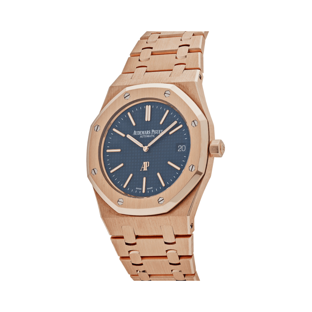 Audemars Piguet | Royal Oak Rose Gold Blue Dial - Free & Fast UAE Shipping