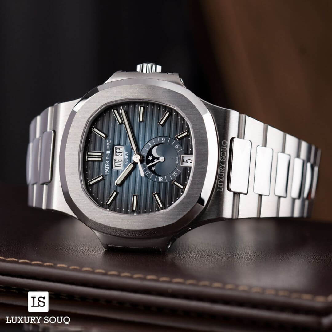 Patek Philippe | Nautilus Gradient Blue Dial - Free & Fast UAE Shipping
