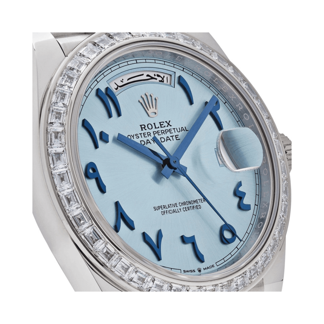 Rolex | Numerals Ice Blue Dial - Free & Fast UAE Shipping