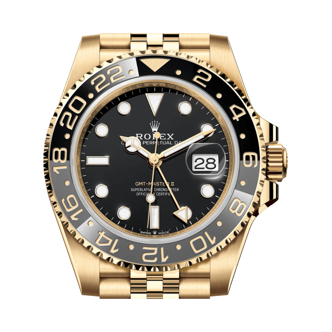 Rolex | Yellow Gold Black Dial - Free & Fast UAE Shipping