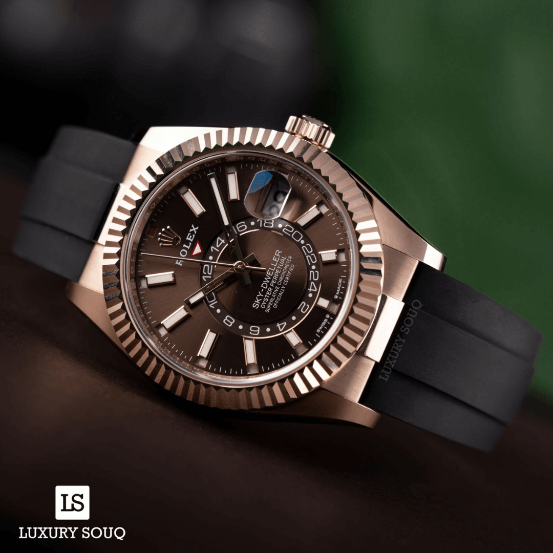 Rolex | Rose Gold Chocolate Dial - Free & Fast UAE Shipping
