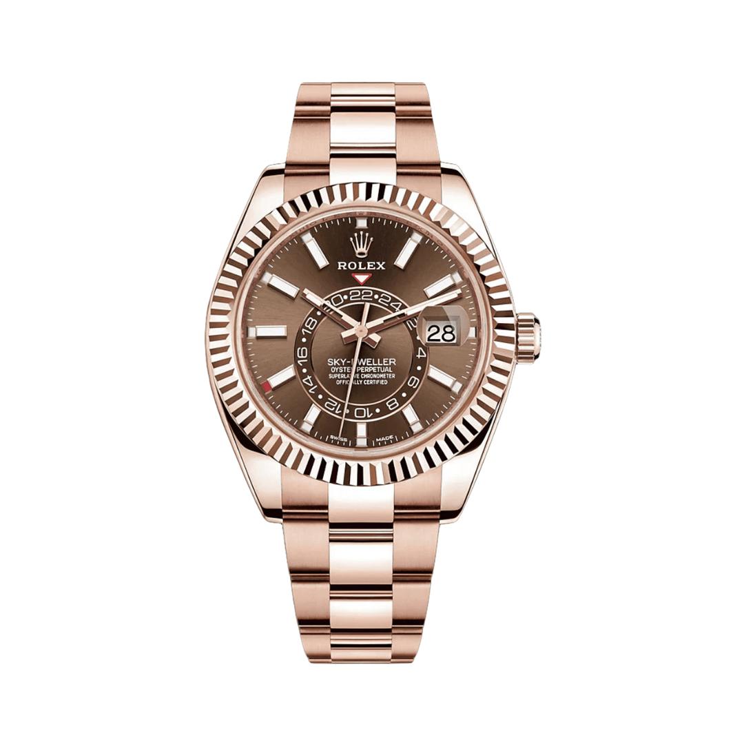 Rolex | Everose Chocolate Index Dial - Free & Fast UAE Shipping