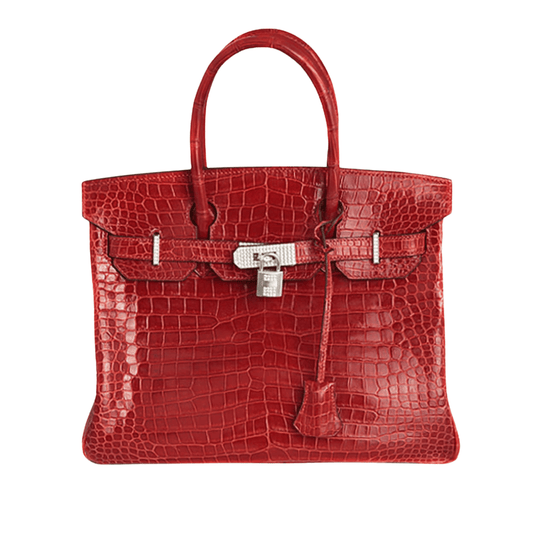 Hermès | Birkin Crocodile Skin Red - Free & Fast UAE Shipping