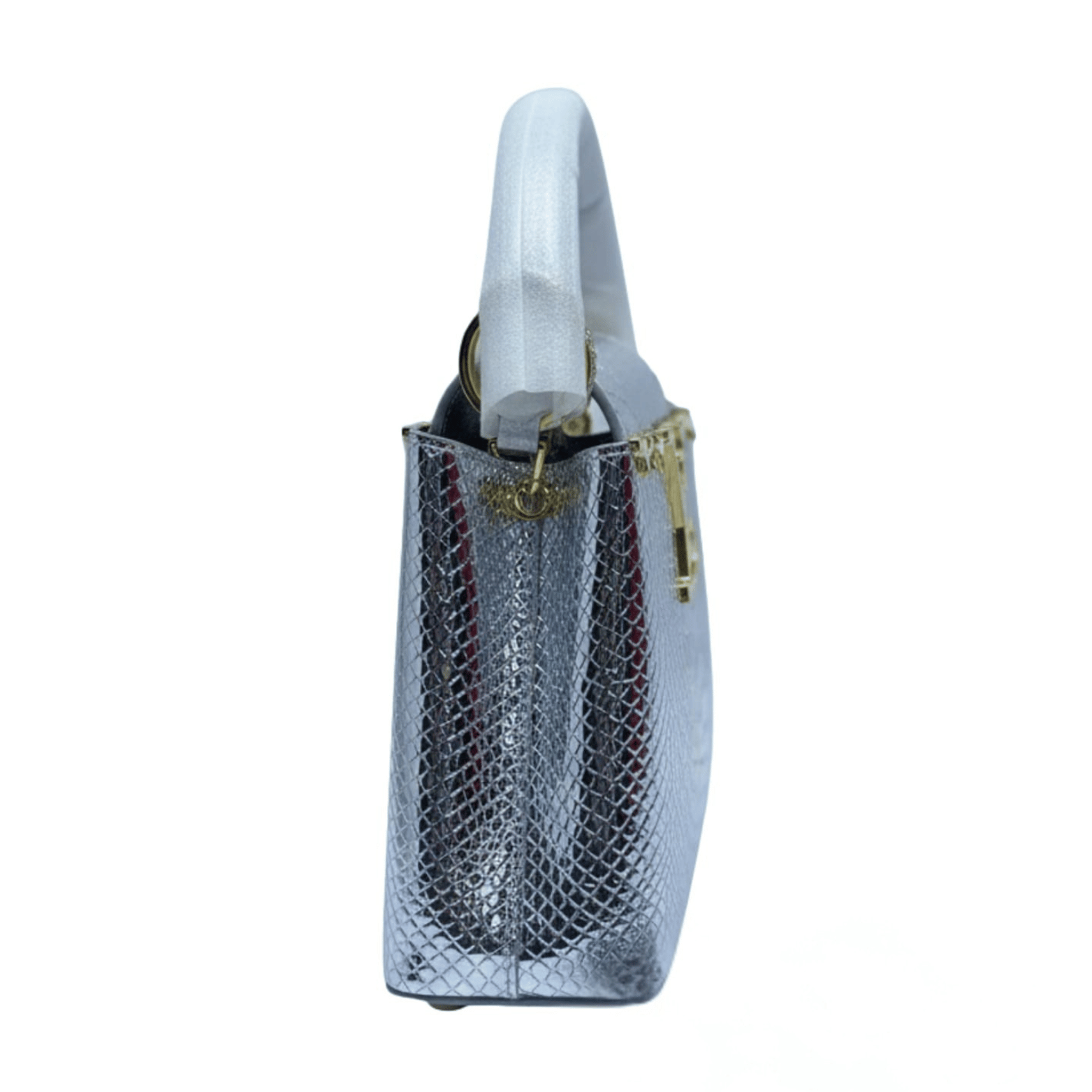 Louis Vuitton | Capucines Bag In A Metallic Silver - Free & Fast UAE Shipping