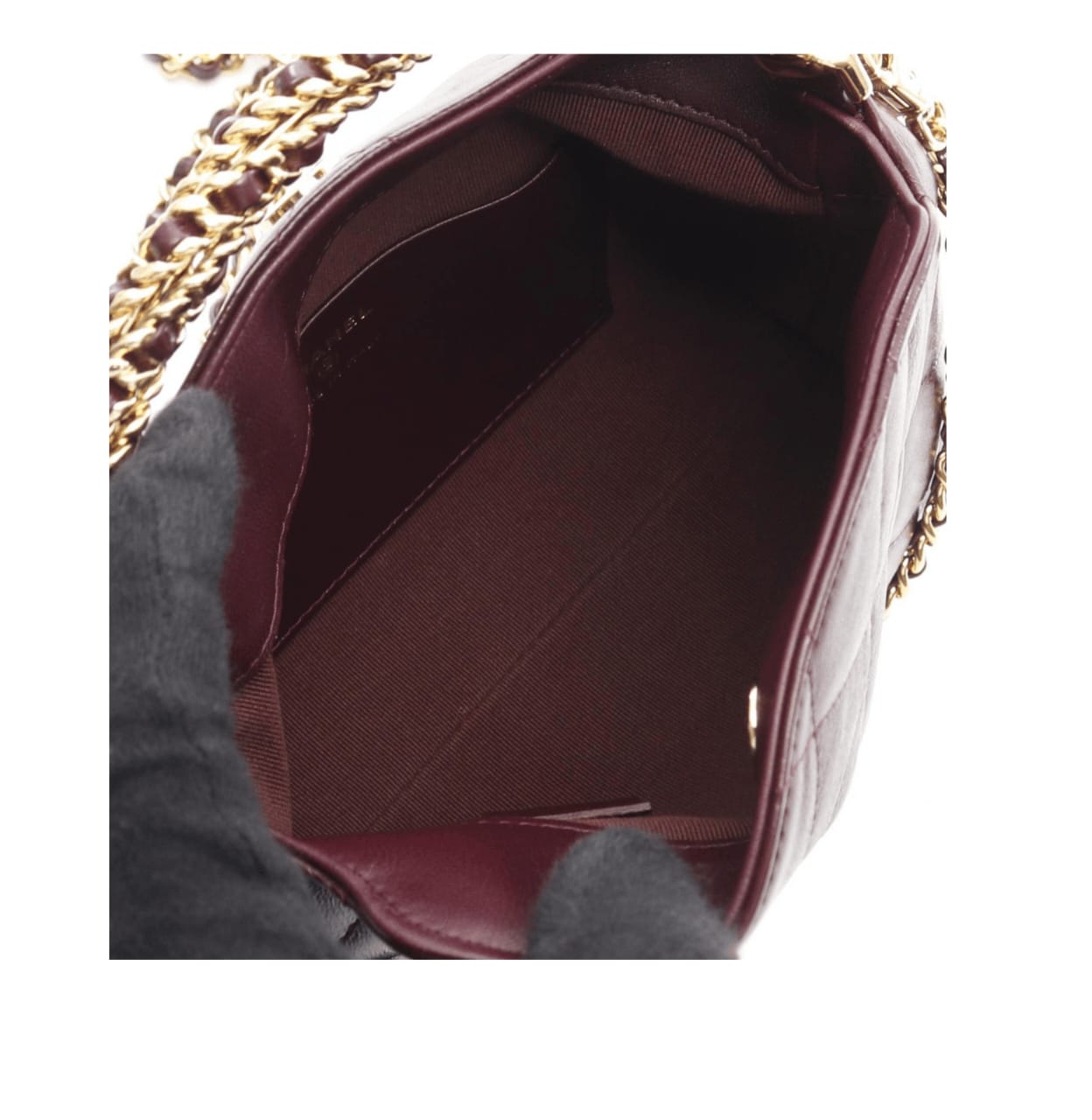 Chanel | Hobo Bag In A Deep Burgundy, Quilted Leather With Gold-tone Hardware. - Free & Fast UAE Shipping