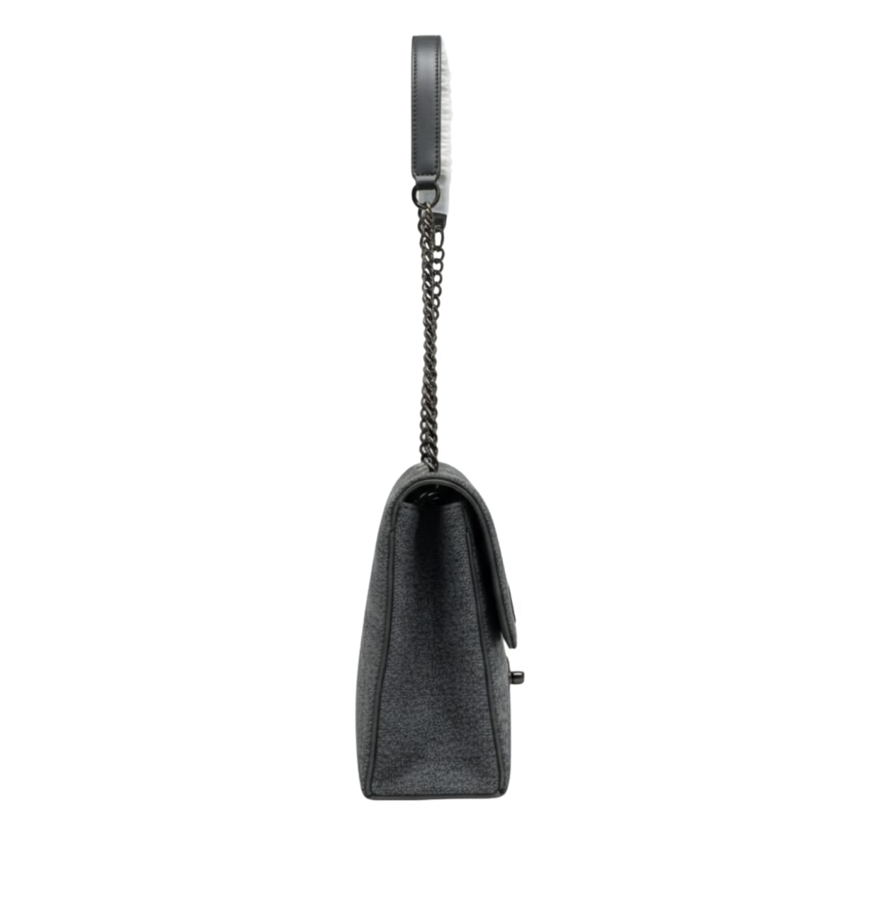 Chanel | Shoulder Bag In A Felted Material With A Black Logo. - Free & Fast UAE Shipping