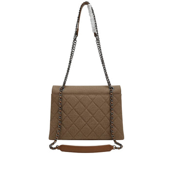 Chanel | Timeless/classic Flap Bag In Beige Jersey Material. - Free & Fast UAE Shipping