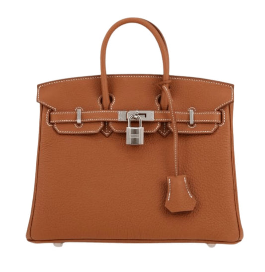 Hermès | Birkin 25 Bag In Gold Togo Leather With Palladium (silver) Hardware - Free & Fast UAE Shipping
