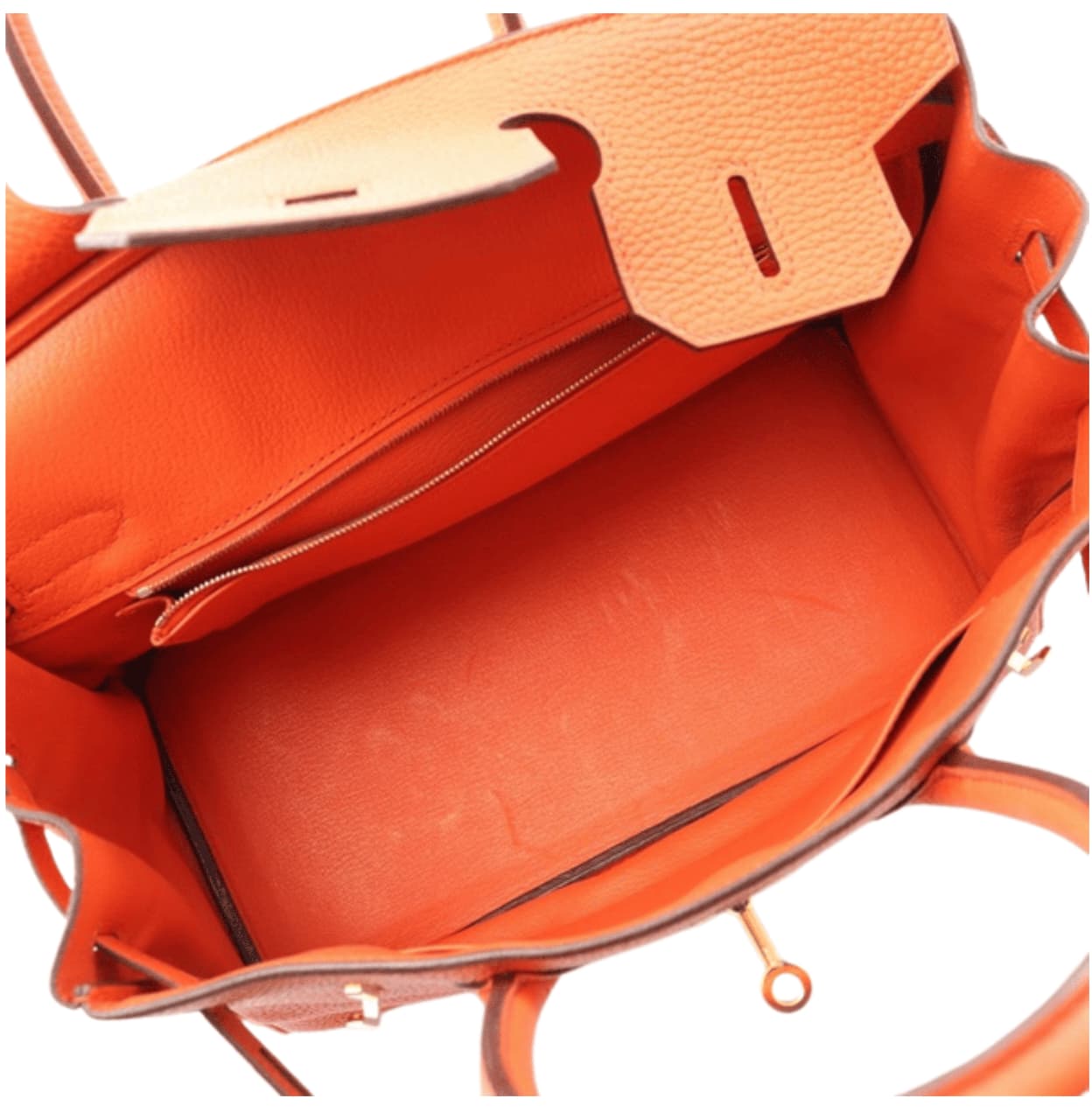 Hermes | Poppy Clemence Leather Birkin 30 Bag Orange - Free & Fast UAE Shipping