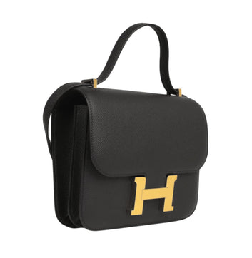 Hermès | Constance Mini 18 Bag In Black Epsom Leather With Gold Hardware - Free & Fast UAE Shipping