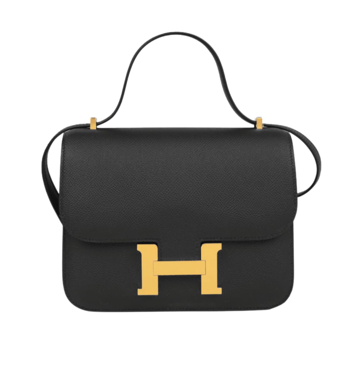 Hermès | Constance Mini 18 Bag In Black Epsom Leather With Gold Hardware - Free & Fast UAE Shipping
