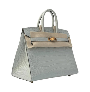 Hermès | Birkin 25 Handbag Pale Grey With Silvery Undertones - Free & Fast UAE Shipping