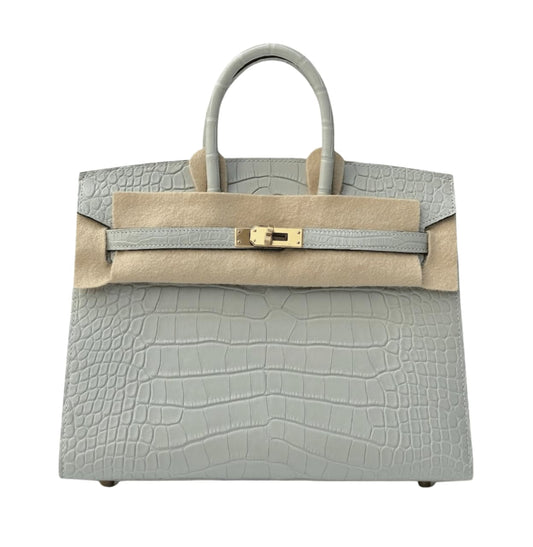 Hermès | Birkin 25 Handbag Pale Grey With Silvery Undertones - Free & Fast UAE Shipping