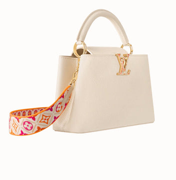 Louis Vuitton | Capucines Nano Handbag In Cream Taurillon Leather - Free & Fast UAE Shipping
