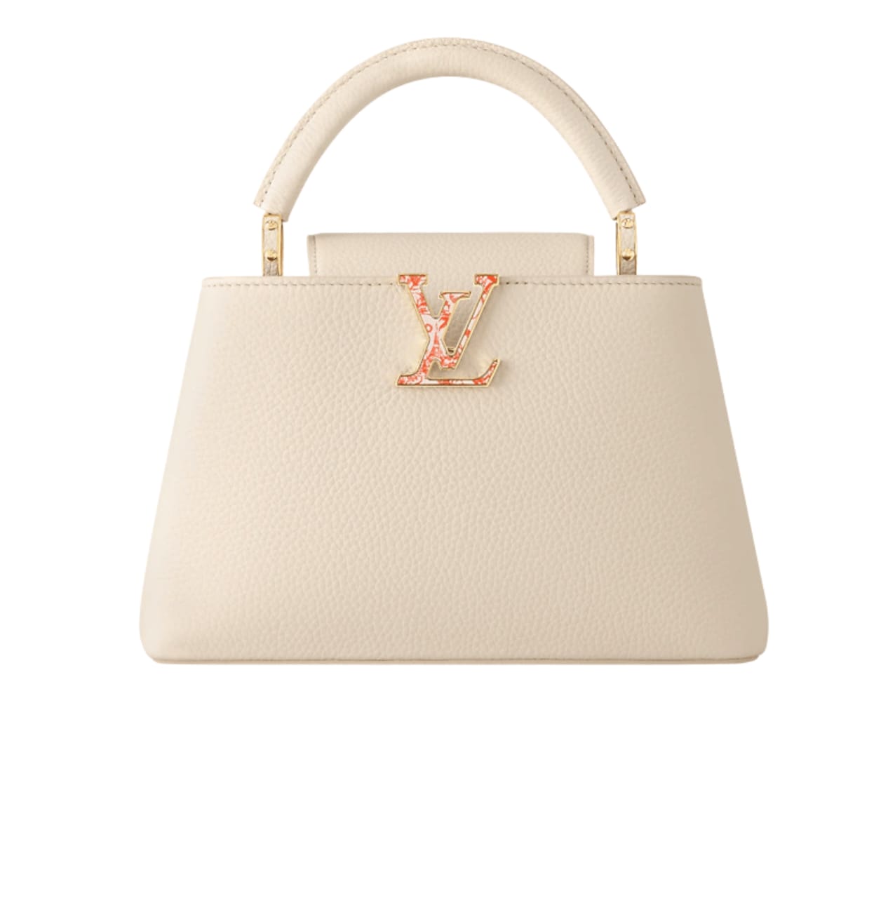 Louis Vuitton | Capucines Nano Handbag In Cream Taurillon Leather - Free & Fast UAE Shipping