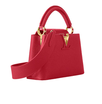 Louis Vuitton | Capucines Mini Handbag In Scarlet Red Taurillon Leather - Free & Fast UAE Shipping