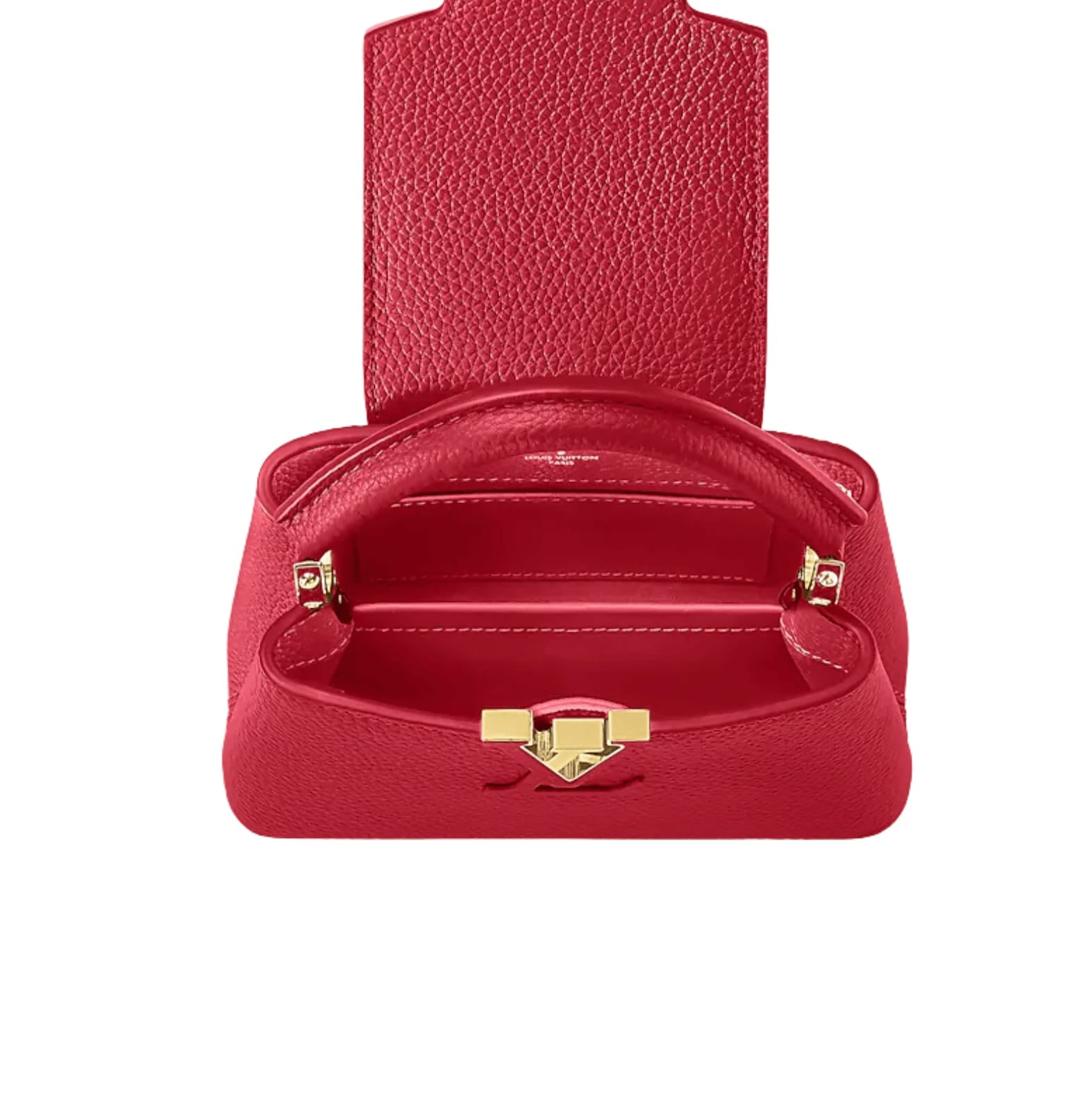 Louis Vuitton | Capucines Mini Handbag In Scarlet Red Taurillon Leather - Free & Fast UAE Shipping