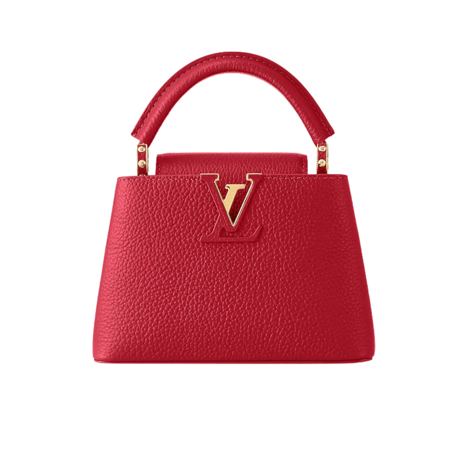 Louis Vuitton | Capucines Mini Handbag In Scarlet Red Taurillon Leather - Free & Fast UAE Shipping
