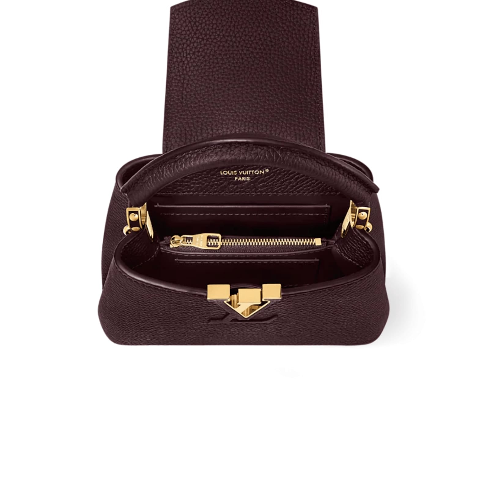 Louis Vuitton | Capucines Mini Bag In Wine Red Taurillon Leather - Free & Fast UAE Shipping