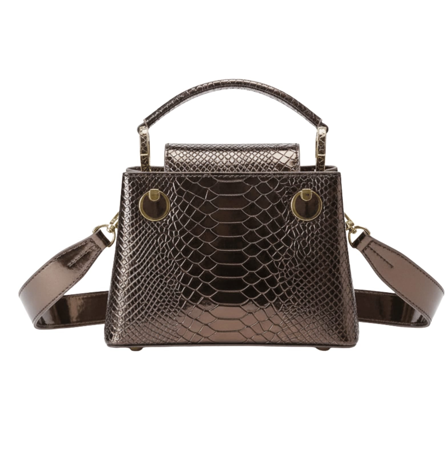 Louis Vuitton | Capucines Handbag In A Metallic Python Or Alligator - Free & Fast UAE Shipping
