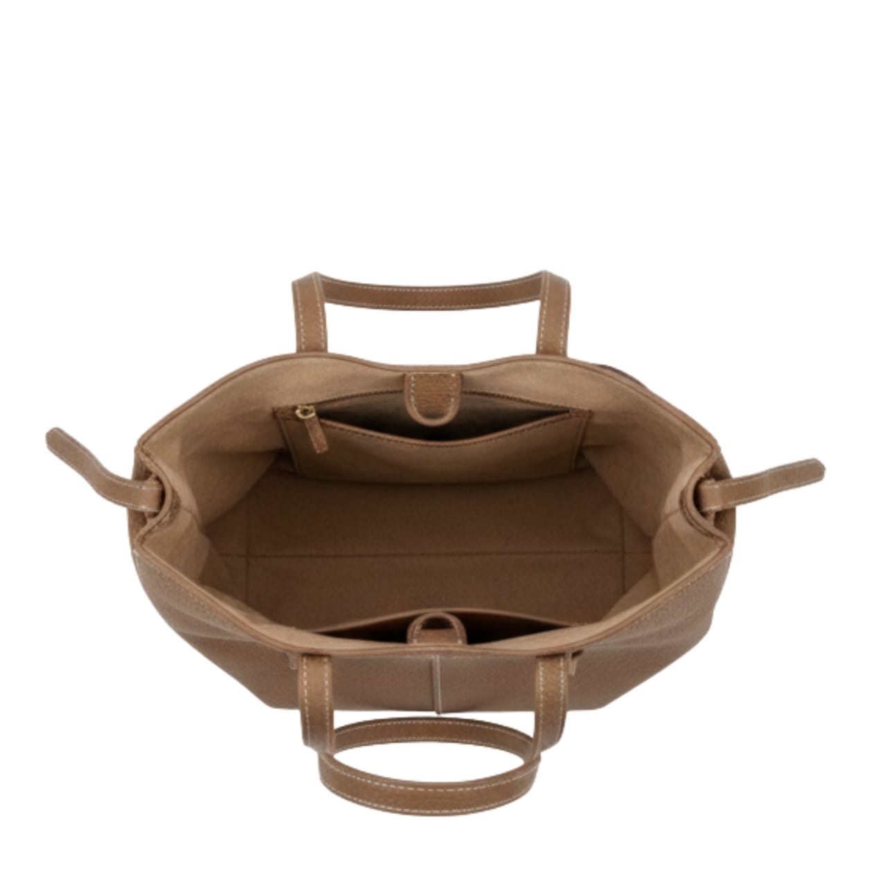 Polène | Cyme Mini Bag In Textured Camel Leather - Free & Fast UAE Shipping