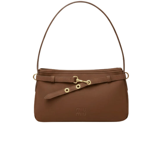 Miu Miu | Aventure Nappa Leather Shoulder Bag - Free & Fast UAE Shipping