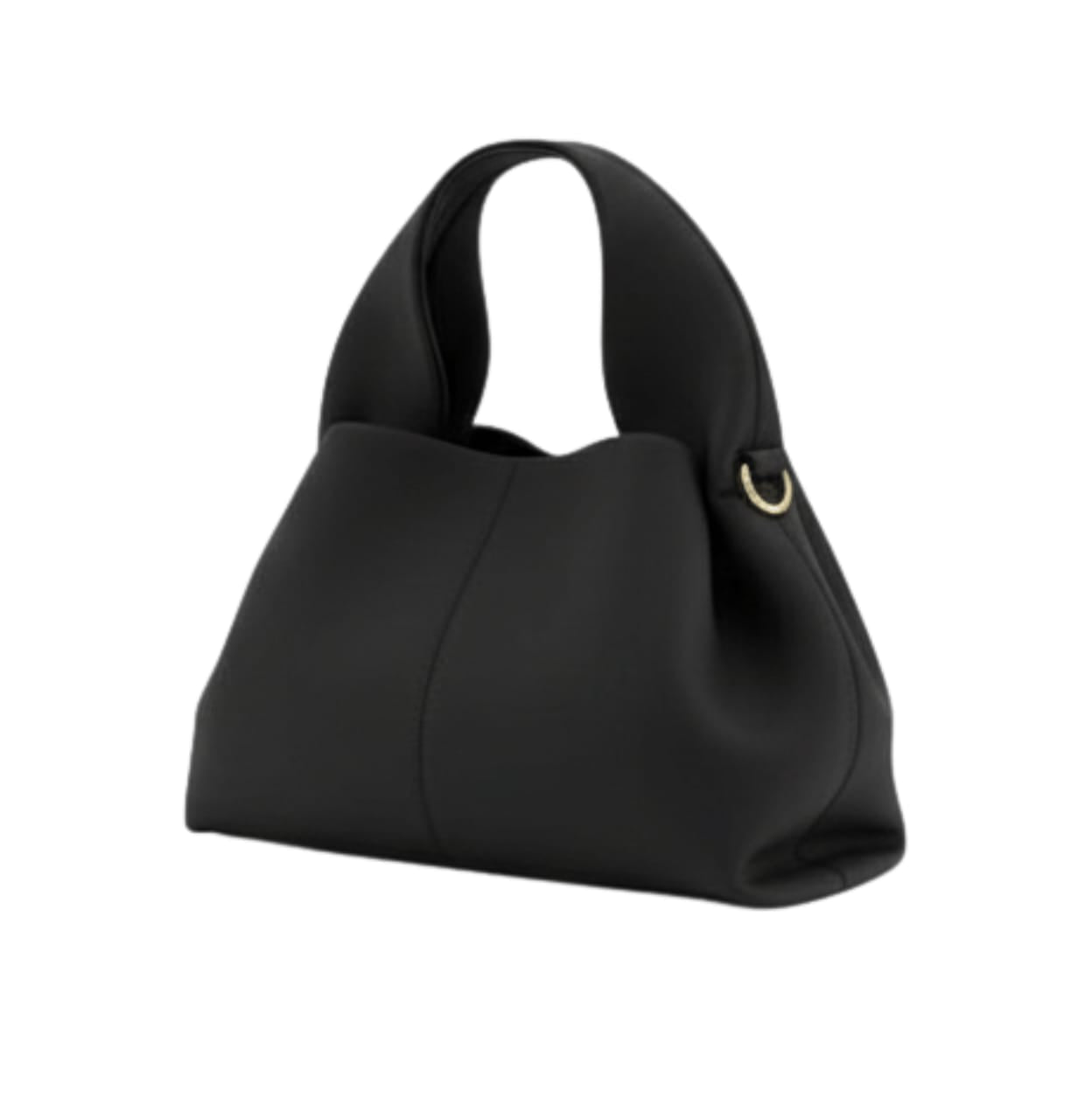 Polène | Numéro Dix Bag In Smooth Black Leather - Free & Fast UAE Shipping
