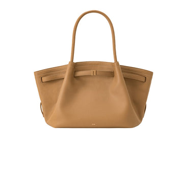 Jw Pei | Hana Faux Suede Tote Bag In A Latte Or Brown Color - Free & Fast UAE Shipping