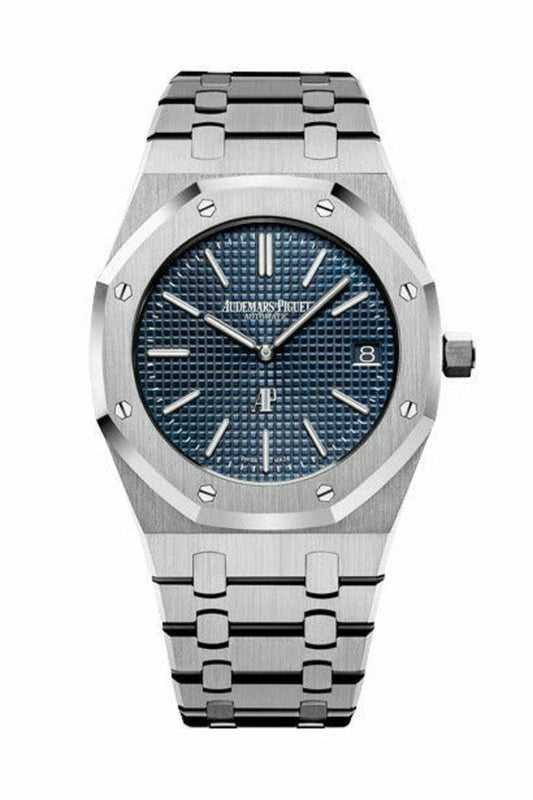 Audemars Piguet | Royal Oak Extra-Thin Smoked Blue Dial - Free & Fast UAE Shipping
