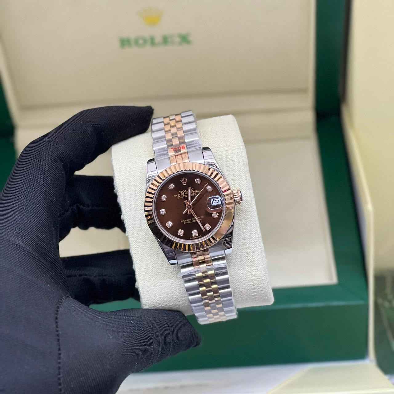 Rolex Watch | Datejust Two-Tone Chocolate Diamond