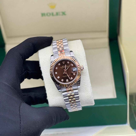 Rolex Watch | Datejust Two-Tone Chocolate Diamond
