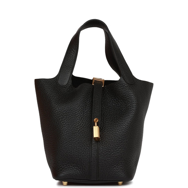 Hermès | Picotin Lock 18 Black Clemence - Free & Fast UAE Shipping