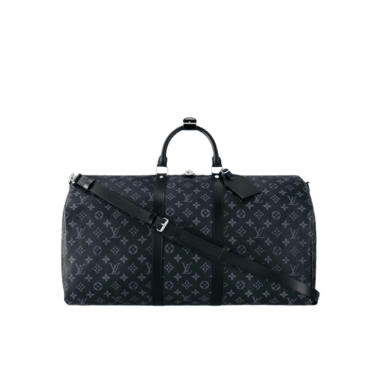 Louis Vuitton | Keepall Bandoulière 55 Duffel Bag In The Monogram Eclipse Canvas. - Free & Fast UAE Shipping