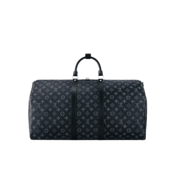 Louis Vuitton | Keepall Bandoulière 55 Duffel Bag In The Monogram Eclipse Canvas. - Free & Fast UAE Shipping