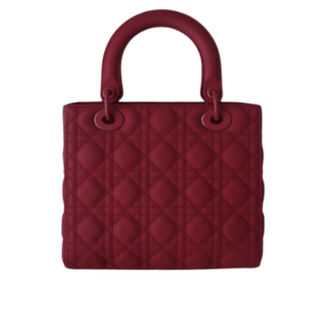 Dior | Handbag In Red Lambskin - Free & Fast UAE Shipping