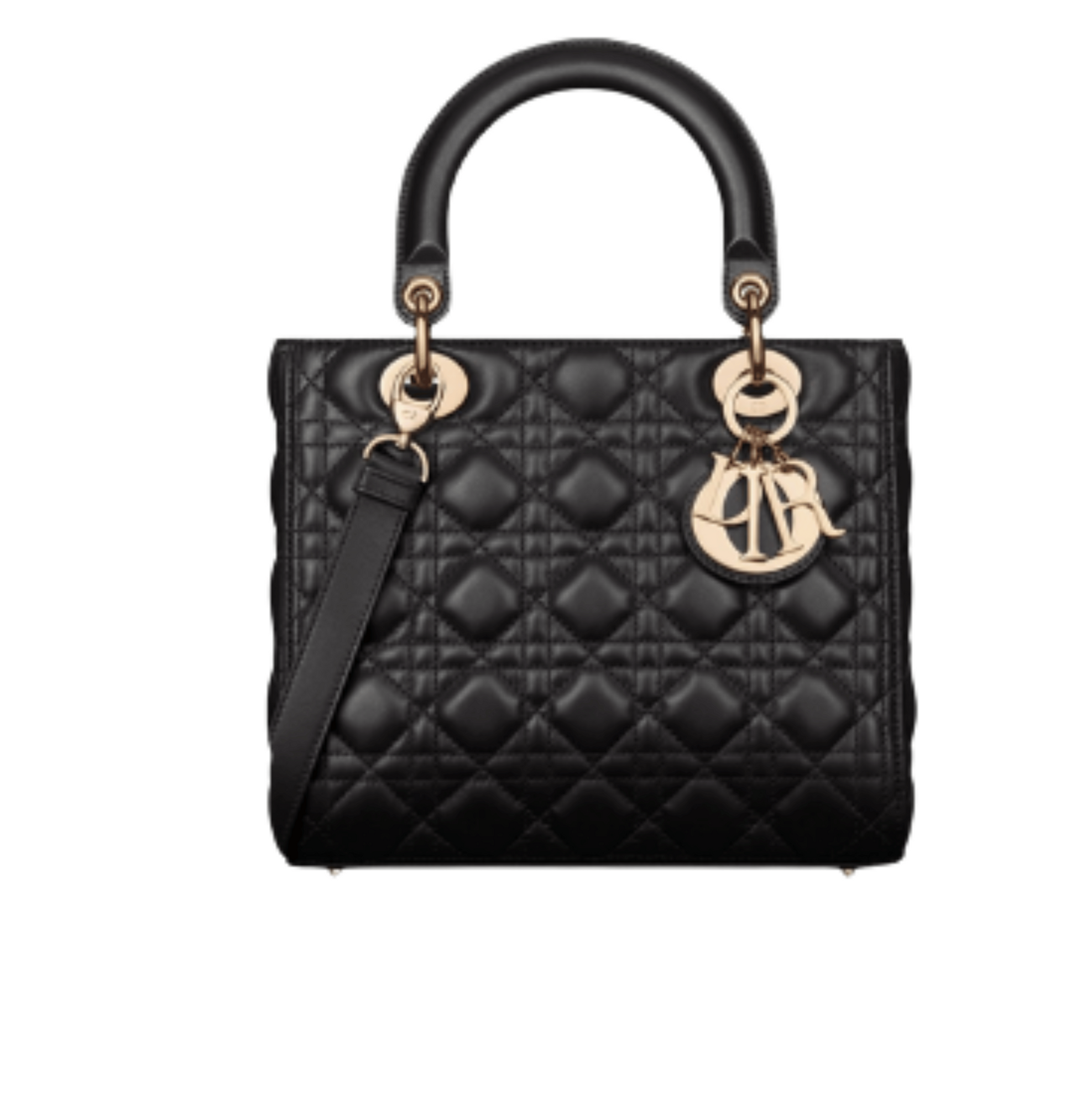 Dior | Lady Dior Bag In Lambskin Leather - Free & Fast UAE Shipping