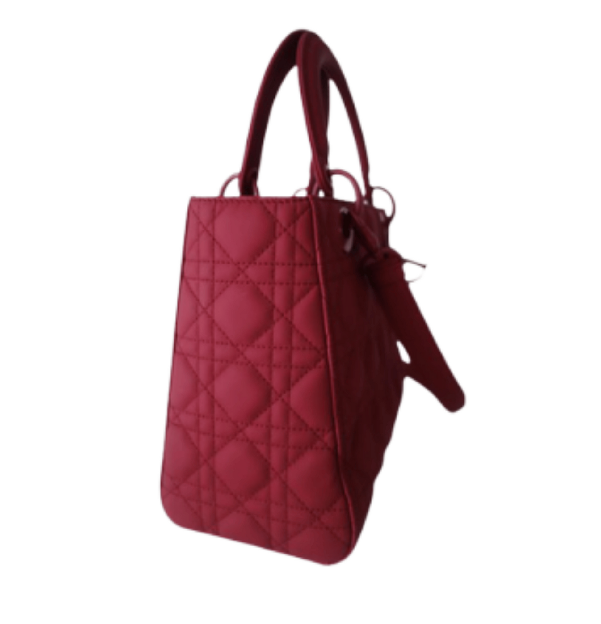 Dior | Handbag In Red Lambskin - Free & Fast UAE Shipping