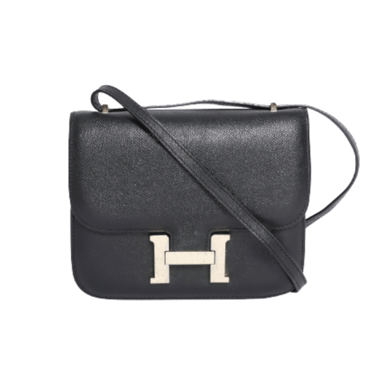 Hermès | Constance Mini 18 Shoulder Bag In Black Epsom Leather With A Gold-plated "h" Clasp Closure. - Free & Fast UAE Shipping